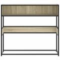 vidaXL Konzolový stolík dub sonoma 90x35x80 cm kompozitné drevo