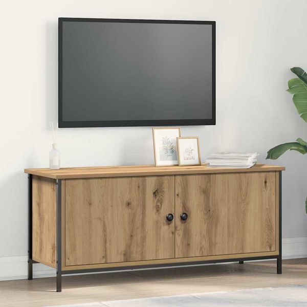 vidaXL TV skrinka Remeselný dub 100 x 35 x 45 cm Kompozitné drevo