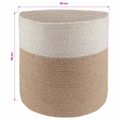 vidaXL Súprava kvetináčov 2 ks Prírodná a biela Ø 28 x 28 cm
