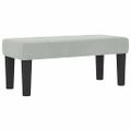 vidaXL Posteľ s pružinovým rámom Svetlosivá 200 x 90 cm Zamat