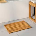 vidaXL Kúpeľňová predložka Hnedá 56 x 37 x 2,5 cm Pevné akáciové drevo