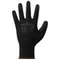 vidaXL Pracovné rukavice 24 ks Čierna 8 / m Polyester