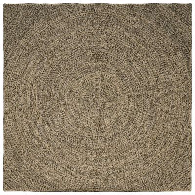 vidaXL Kusové koberce Prírodná a čierna 200 x 200 cm Juta