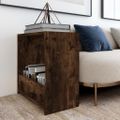 vidaXL Bočný stolík dymový dub 50x26x50 cm spracované drevo