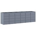 vidaXL Úložisko na 6 košov Wheelie Svetlosivá 408 x 77,5 x 121,5 cm