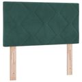 vidaXL Posteľ boxspring s matracom Tmavozelená 80 x 200 cm Zamat