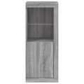 vidaXL Komoda s LED svetlami sivá sonoma 41x37x100 cm