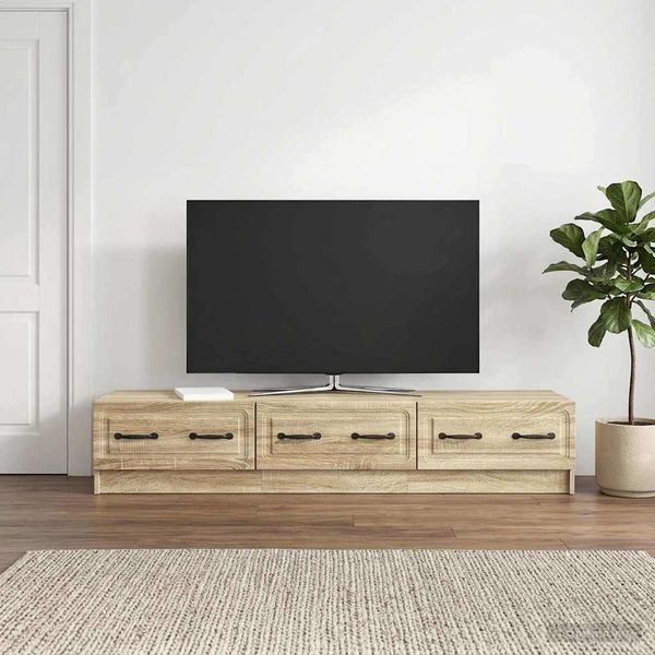 vidaXL TV skrinka Dub sonoma 147 x 34,5 x 27 cm Kompozitné drevo