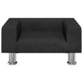 vidaXL Pelech pre psa čierny 50x40x26,5 cm zamat