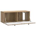 vidaXL Nástenná TV skrinka 78,5 x 31 x 30 cm Dub artisan