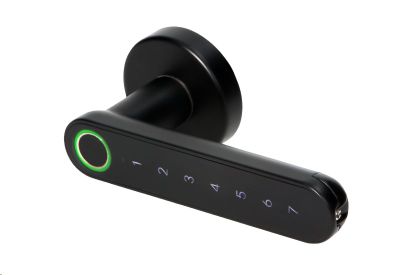 Chytrá klika s dotykovou klávesnicou a čtečkou otiskov prstov ORNO OR-ZS-853/B, Bluetooth 4.0, čierna