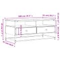 vidaXL Konferenčný stolík dub sonoma 100x51x45 cm kompozitné drevo
