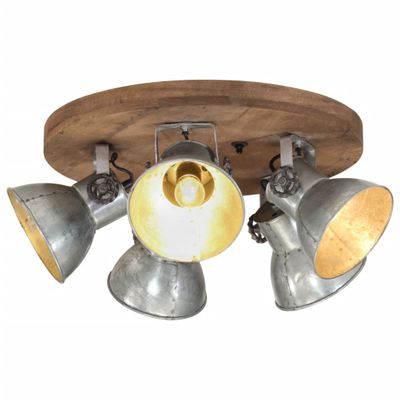 vidaXL Závesná lampa 25 W starožitná strieborná 50x50x25 E27
