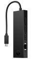 HP Portable USB-C 4K HDMI Hub Rozbočovač, USB-C, 4K HDMI 60Hz, 2× USB-A 3.2, USB-C 3.2, RJ45 GbE, priechod nabíjania 65W, Works With Chromebook