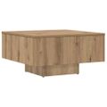 vidaXL Konferenčný stolík Artisan Dub 60x60x31,5 cm Konštrukčné drevo
