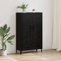 vidaXL Highboard so zásuvkou Čierny dub 70 x 31 x 115 cm