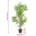 vidaXL Umelý bambusový strom 552 listov 120 cm zelený