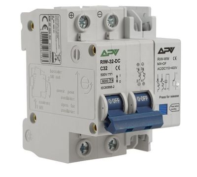 FVE odpínač integrovaný s vypínacou spúšťou Adelid APV 2P 32A 500V DC FVE odpínač integrovaný s vypínacou spúšťou Adelid APV 2P 32A 500V DC