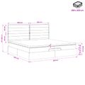 vidaXL Polohovací postel s matrací Tmavosivá 200 x 200 cm Látka