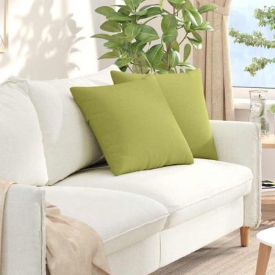 vidaXL Vankúše na pohovku 2 pcs Svetlo zelená 50 x 50 cm látka