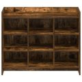 vidaXL Skriňa na topánky Dymový dub 85 x 39,5 x 70 cm Kompozitné drevo