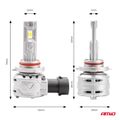 LED žiarovky hlavného svietenia X2 Series HB3 9005/HIR1 9011/H10 AMiO