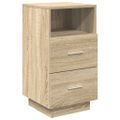 vidaXL Nočné stolíky 2 ks s 2 zásuvkami dub sonoma 36x36x68 cm