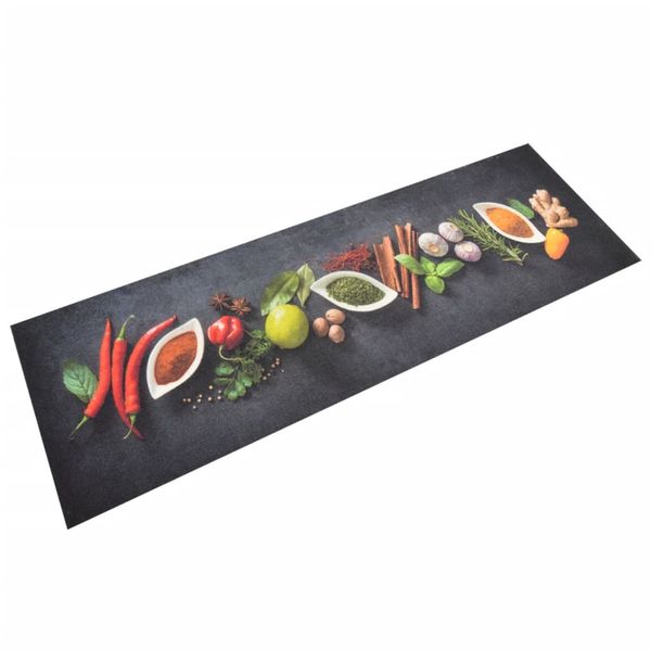 vidaXL Kuchynský koberec umývateľný Spices 60x180 cm zamat