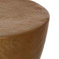 vidaXL Konferenčný stolík tepaný hliník Ø 50x30 cm mosadzný