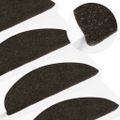 vidaXL Schodiskové rohože samolepiace 30 ks antracitové 56x17x3 cm