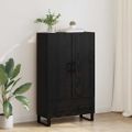 vidaXL Highboard Čierny dub 69,5 x 30 x 115 cm Kompozitné drevo