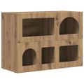 vidaXL Servírovacia skriňa ELST Remeselný dub 80,5 x 35 x 59 cm