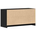 vidaXL TV skrinka 102 x 37,5 x 52,5 cm Čierny dub Kompozitné drevo