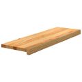 vidaXL Schodiskové stupne 2 ks svetlohnedá 80x30x2 cm dubový masív