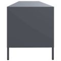 vidaXL TV skrinka antracit 202x39x43,5 cm oceľ valcovaná za studena