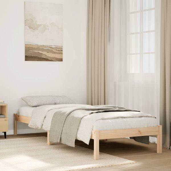 vidaXL Extra dlhá posteľ bez matraca 90x210 cm masívna borovica