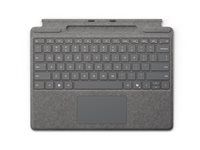 Klávesnica - s touchpadom, akcelerometer, zásobník na nabíjanie a skladovanie Surface Slim Pen 2 - QWERTY - medzinárodná angličtina - platina - pre Microsoft Surface Pro 8, Pro 8 for Business, Pro 9, Pro 9 for Business, Pro 10 for Business, Pro (11th Edition), Pro for Business (11th Edition)
