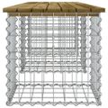 vidaXL Záhradná lavička gabiónový dizajn 203x44x42 cm impreg. borovica
