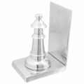 vidaXL Zarážky na knihy 2 ks Strieborná 11 x 12 x 19,5 cm Hliník