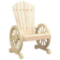 vidaXL Záhradná stolička Adirondack jedľový masív