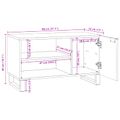 vidaXL TV jednotky 80 x 33 x 46 cm Orech Kompozitné drevo
