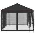 vidaXL Altánok so stenami 6 x 3 m Antracitová Polyester a oceľ 190 gsm