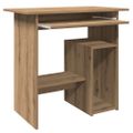 vidaXL Stôl dub artisan 80x45x74 cm kompozitné drevo