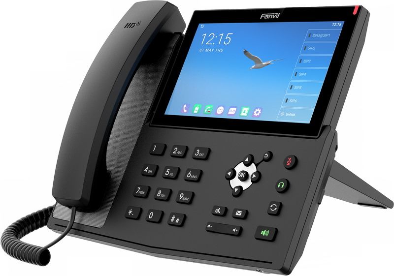 Fanvil X7A Android SIP telefón 7''bar.dotyk.displ., android 9, 20 SIP účt, 112 DSS hr.,WiFi,BT,USB