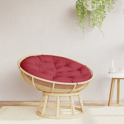 vidaXL Okrúhly vankúš vínovo červený Ø 100 x 11 cm oxfordská látka