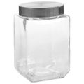 vidaXL Skladovacie poháre so striebornými viečkami 6 ks 1700 ml