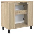 vidaXL Kozmetický stolík do kúpeľne Dub sonoma 60 x 35 x 60 cm
