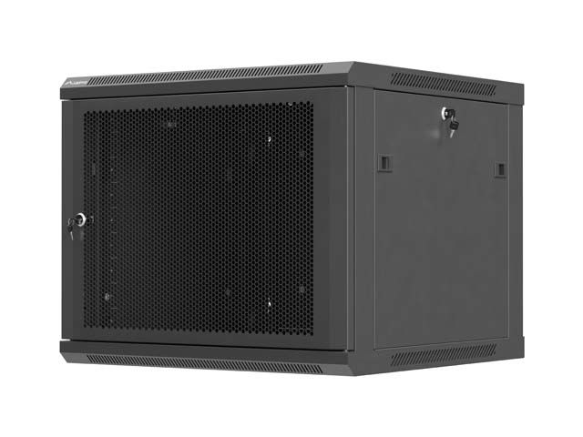 LANBERG NÁSTENNÁ INŠTALAČNÁ SKRIŇA 19'' 9U 600X600 ČIERNE PERFOROVANÉ DVERE (PLOCHÉ BALENIE)