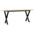 vidaXL Konferenčný stolík v tvare X 110x40x45 cm borovica a oceľ