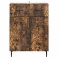 vidaXL Servírovacia skriňa Dymový dub 66 x 34,5 x 89,5 cm